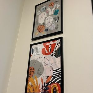 2 aesthetic pictures with frames